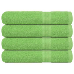 Berkfield Sauna Towels 4 Pcs Apple Green 80X200 Cm 360 Gsm 100% Cotton - thumbnail 1