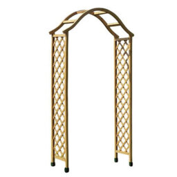 Smart Garden Elegant Woodland Wooden Garden Arch Pergola Tan Plant Support - thumbnail 6
