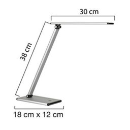 Unilite Unilux Terra 5W Led Home Office Desk Lamp, Edge Led Technologoy With 4-Step Tactile Dimmer, Double Articulation, Recyclable - thumbnail 4