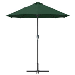 Berkfield Garden Parasol Green Powder-Coated Steel - thumbnail 6