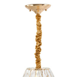 Living And Home Modern Round Crystal Chandelier With Gold Wrought Ironwork - thumbnail 5
