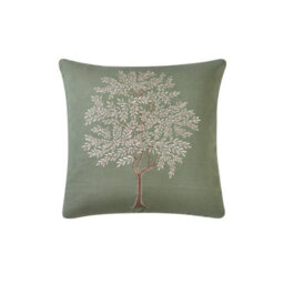 Catherine Lansfield Woodland Trees Embroidered 45X45Cm Cushion Green - thumbnail 3