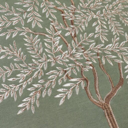 Catherine Lansfield Woodland Trees Embroidered 45X45Cm Cushion Green - thumbnail 2