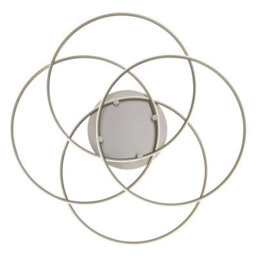 Luminosa Lighting Luminosa Kombos 51.5Cm Integrated Led Semi Flush Ceiling Light Nickel Matt 4X Led 4000K - thumbnail 3