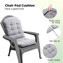 Living And Home Light Grey Garden Chair Seat Pad Cushion Waterproof Outdoor Bench Swing Chair Seat Cushion For Indoor Outdoor 125Cm L X 53Cm W - thumbnail 3