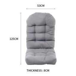 Living And Home Light Grey Garden Chair Seat Pad Cushion Waterproof Outdoor Bench Swing Chair Seat Cushion For Indoor Outdoor 125Cm L X 53Cm W - thumbnail 7