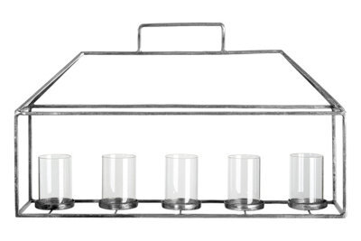 Orsina Reza Candle Holder With Silver Finish - image 1