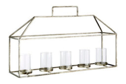 Orsina Reza Candle Holder With Silver Finish - thumbnail 2