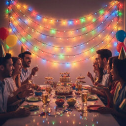 HSD 200 Led Multicolour String Lights (19.9M) - Battery Fairy Lights For Christmas, Weddings, And Home Decor - thumbnail 6