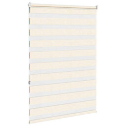 Berkfield Zebra Blind Marble Beige 100X150 Cm Fabric Width 95.9 Cm Polyester - thumbnail 4