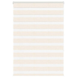 Berkfield Zebra Blind Marble Beige 100X150 Cm Fabric Width 95.9 Cm Polyester - thumbnail 1