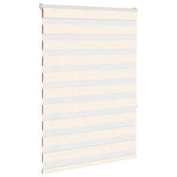 Berkfield Zebra Blind Marble Beige 100X150 Cm Fabric Width 95.9 Cm Polyester - thumbnail 3