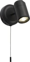 Luminosa Lighting Luminosa Gu10 Single Spotlight - Matt Black 230V Ip44 20W - thumbnail 1