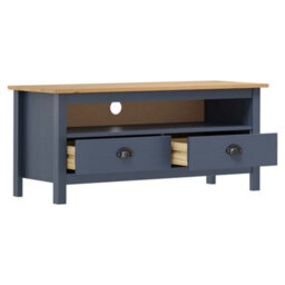 Vidaxl Tv Cabinet Hill Grey 110X40X47 Cm Solid Pine Wood - thumbnail 5