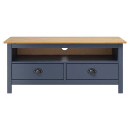 Vidaxl Tv Cabinet Hill Grey 110X40X47 Cm Solid Pine Wood - thumbnail 2