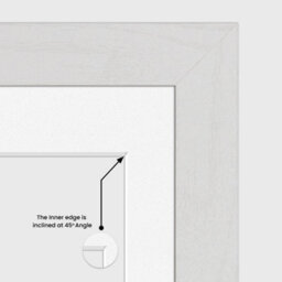 AK Frames 12X12 White Ash Modern Multi Photo Frame With White Mount - Holds 4 Apertures (4X) 6X4 Photos - thumbnail 7