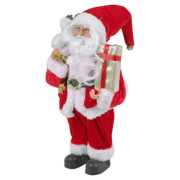 Urbn-Living Urbnliving 30Cm Standing Santa Claus Figure Traditional Father Christmas Decoration Gift - thumbnail 7