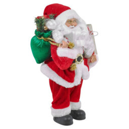 Urbn-Living Urbnliving 30Cm Standing Santa Claus Figure Traditional Father Christmas Decoration Gift - thumbnail 6
