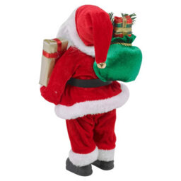 Urbn-Living Urbnliving 30Cm Standing Santa Claus Figure Traditional Father Christmas Decoration Gift - thumbnail 5
