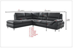 SC FURNITURE LIMITED Cream Leather Corner Sofa + Usb Charging Ports -Lhf - Tuscany - thumbnail 6