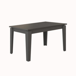 Decortie Tolmen Dining Table Rectangular Extendable Table Up To 6 Seater Contemporary Kitchen Table 140Wcm Living Room, Anthracite - thumbnail 2