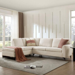 Home Detail Alyssum Left-Hand Facing Corner Sofa, Beige Boucle - thumbnail 1