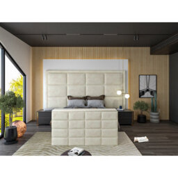 Copenhagen Upholstered  Cream Television Bed Frame - thumbnail 2