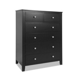 Statement Furniture Brooklyn Black 2 Over 4 Chest Of Drawers - thumbnail 2