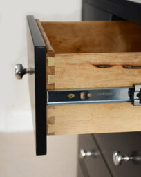 Statement Furniture Brooklyn Black 2 Over 4 Chest Of Drawers - thumbnail 6