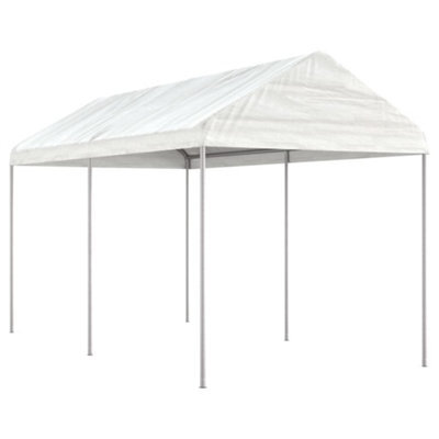 Walplus Gazebo With Roof White 4.46X2.28X2.69 M Polyethylene - image 1