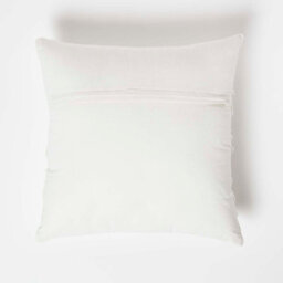 Homescapes Floral Daisy White Tufted Cotton Cushion 45 X 45 Cm - thumbnail 3