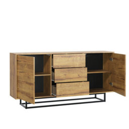 Creative Furniture Vista Loft Sideboard 140Cm - Dark Oak - thumbnail 9