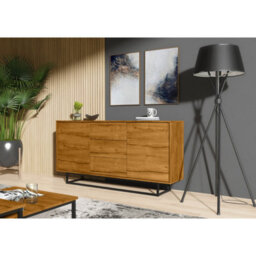 Creative Furniture Vista Loft Sideboard 140Cm - Dark Oak - thumbnail 6