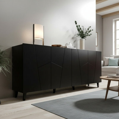 Etna Modern Chest Of Drawers For Contemporary Living Spaces Black - image 1