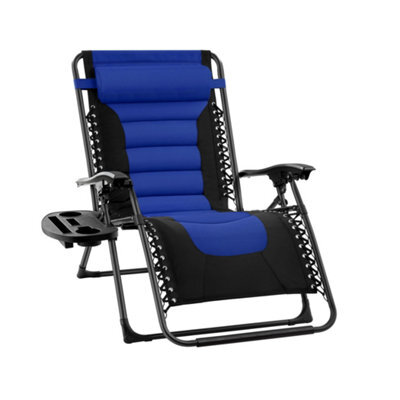 Groundlevel Extra Wide Luxury Gravity Garden Sun Lounger / Relaxer Chair - image 1
