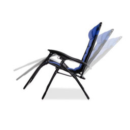 Groundlevel Extra Wide Luxury Gravity Garden Sun Lounger / Relaxer Chair - thumbnail 2