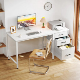 Coleshome Computer Desk With Drawers - thumbnail 5