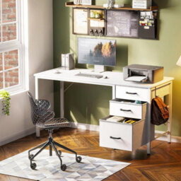 Coleshome Computer Desk With Drawers - thumbnail 3