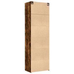 Berkfield Storage Cabinet Smoked Oak 70X42.5X225 Cm Engineered Wood - thumbnail 8
