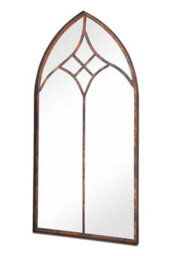 Mirroroutlet Chelsea Metal Arch Shaped Decorative Gothic Effect Garden Mirror 100Cm X 49Cm - thumbnail 3