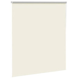 Berkfield Roller Blind Blackout Off White 125X175 Cm Fabric Width 121.6 Cm Polyester - thumbnail 3