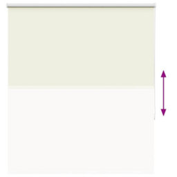 Berkfield Roller Blind Blackout Off White 125X175 Cm Fabric Width 121.6 Cm Polyester - thumbnail 9