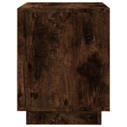 Berkfield Modern Bedside Cabinets 2 Pcs Smoked Oak 44X35X45 Cm Engineered Wood - thumbnail 8
