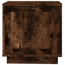 Berkfield Modern Bedside Cabinets 2 Pcs Smoked Oak 44X35X45 Cm Engineered Wood - thumbnail 7