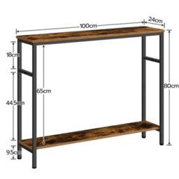 Console Table Hallway Table 100 X 24 X 80 Cm Sofa Table Side Table - thumbnail 2