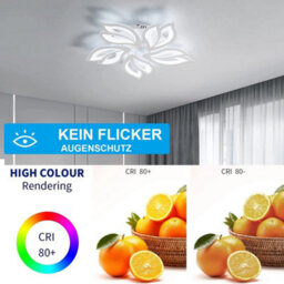65W Modern Led Ceiling Light Flower Led Chandelier Indoor Lamp Living Room 6500K - thumbnail 3