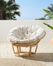 Beliani Garden Chair Salvo Rattan Natural - thumbnail 2