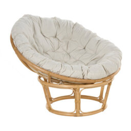 Beliani Garden Chair Salvo Rattan Natural