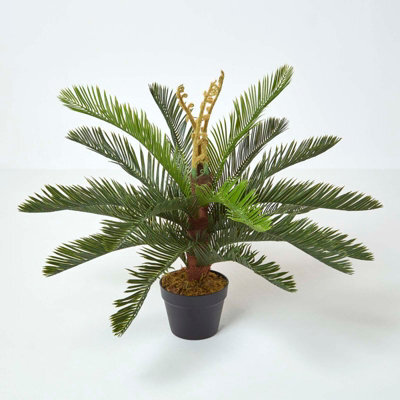 Homescapes Artificial Green Handcrafted 'sago Palm' Cycas Plant With Pot, 75 Cm - image 1