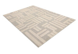 RugsX Flux 461.95.ae110 Wool Carpet Osta - Geometric, Structural, Loft Cream Beige 200X300 Cm - thumbnail 3